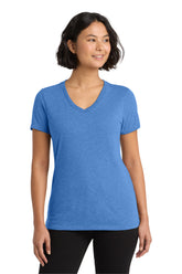 Allmade® Women’s Tri-Blend V-Neck Tee - Azure Blue - XS